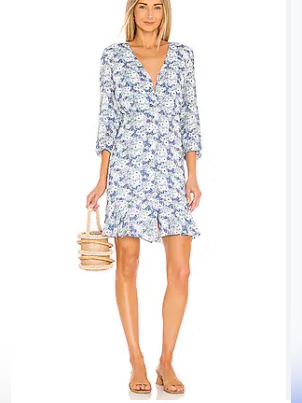Rails Elsie Dress Floral Blue Small